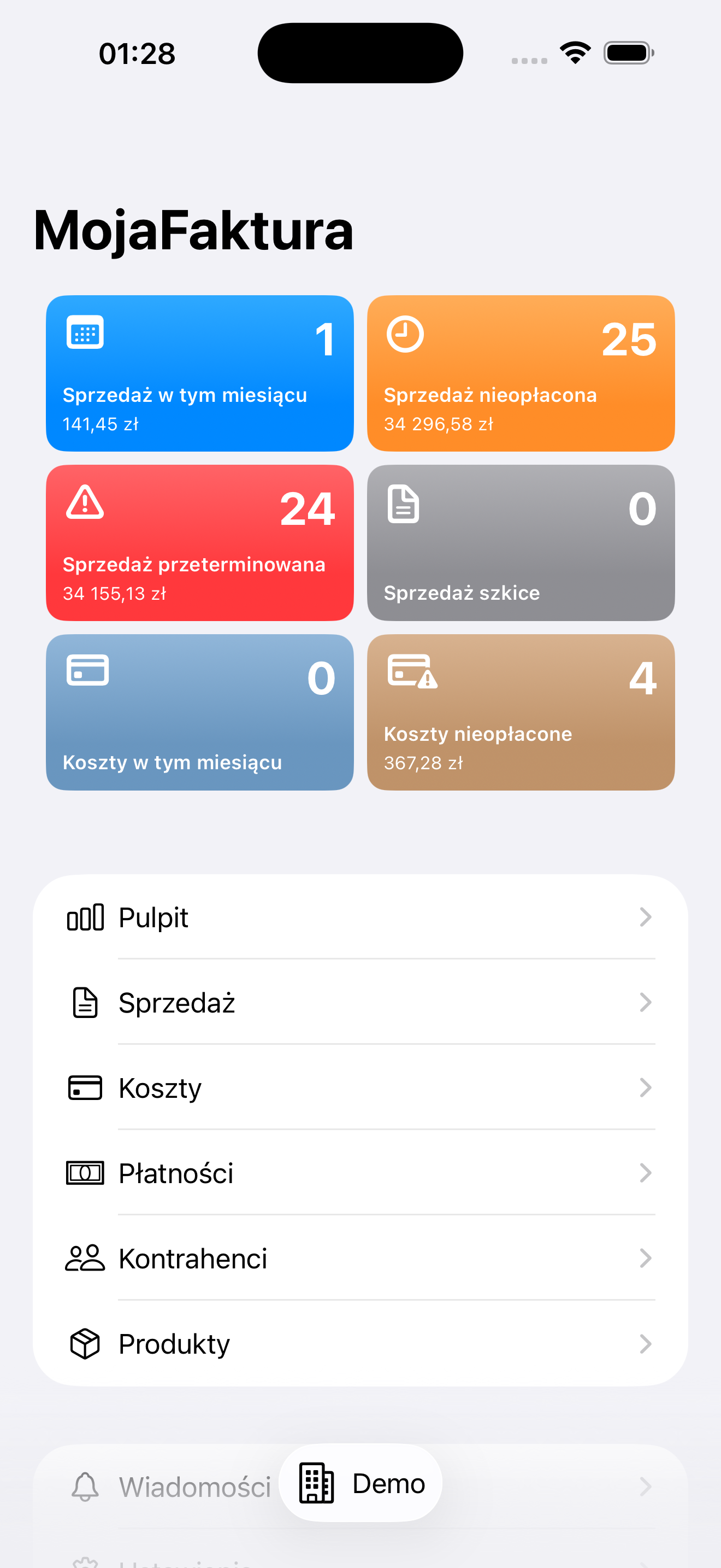 MojaFaktura na iPhone i Mac